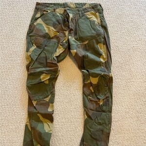 G-Star Green and Brown Cargo Pants